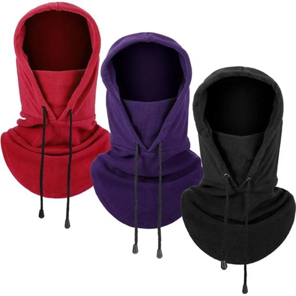 3 Pieces Balaclava Face Scarf Winter Windproof Fleece Ski Face Covering for Men